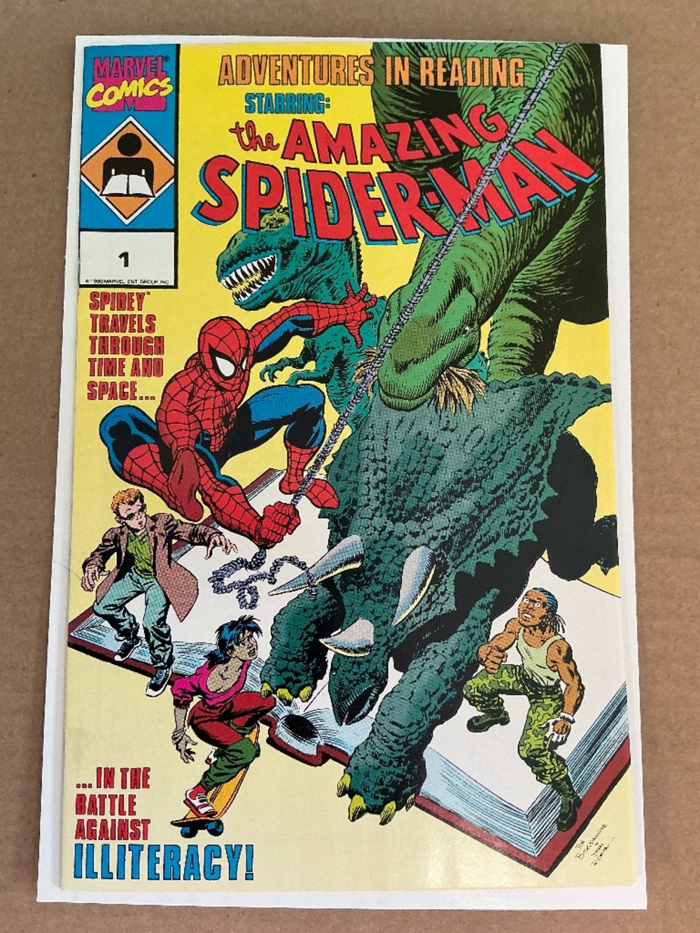 1990 Adventures In Reading Starring Amazing Spider-Man Comic Book #1